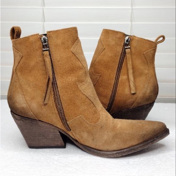 GOLO Lasso Western Revival Boho Suede Snip Toe Ankle Boots - Picture 11 of 16